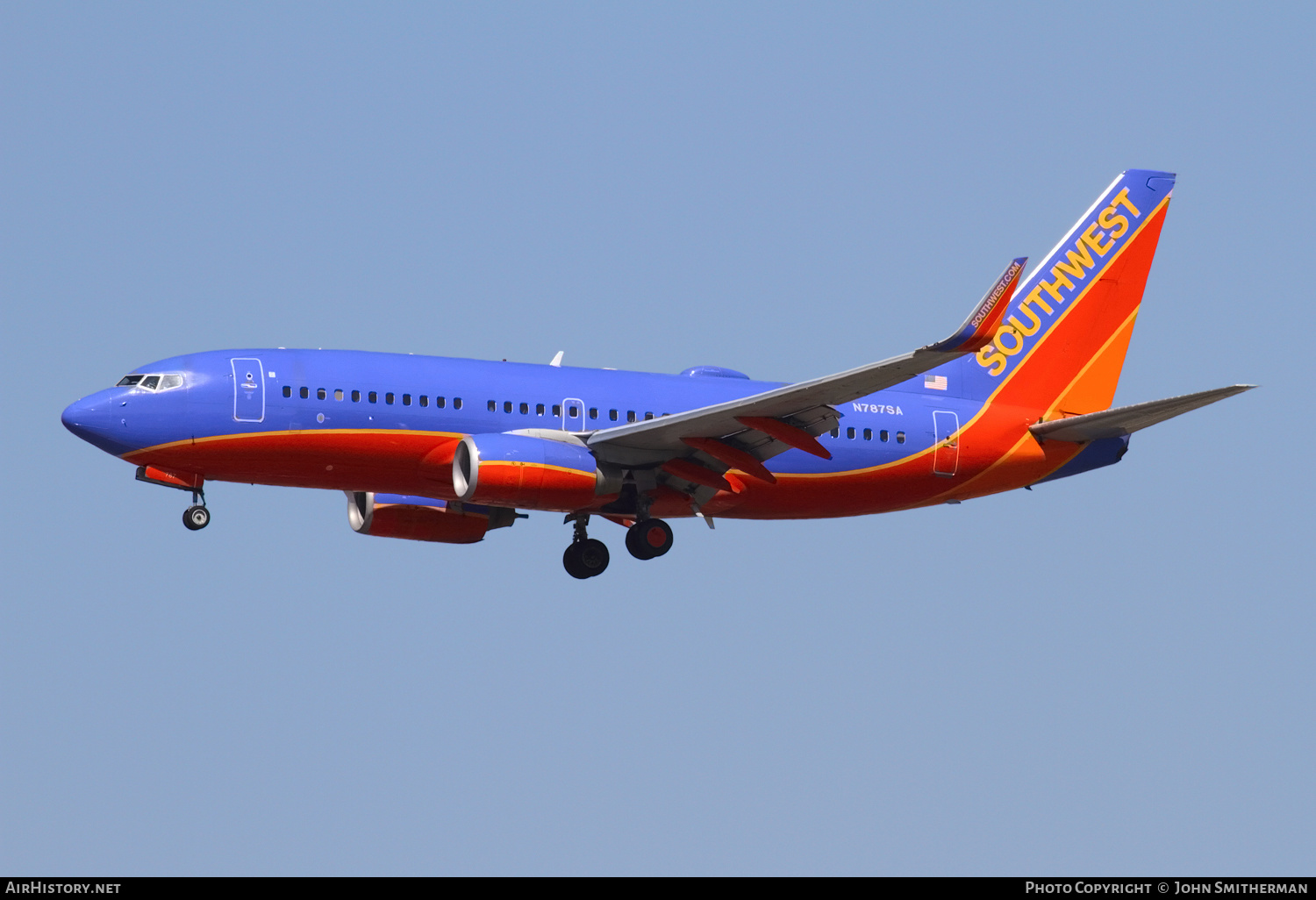 Aircraft Photo of N787SA | Boeing 737-7H4 | Southwest Airlines | AirHistory.net #247925