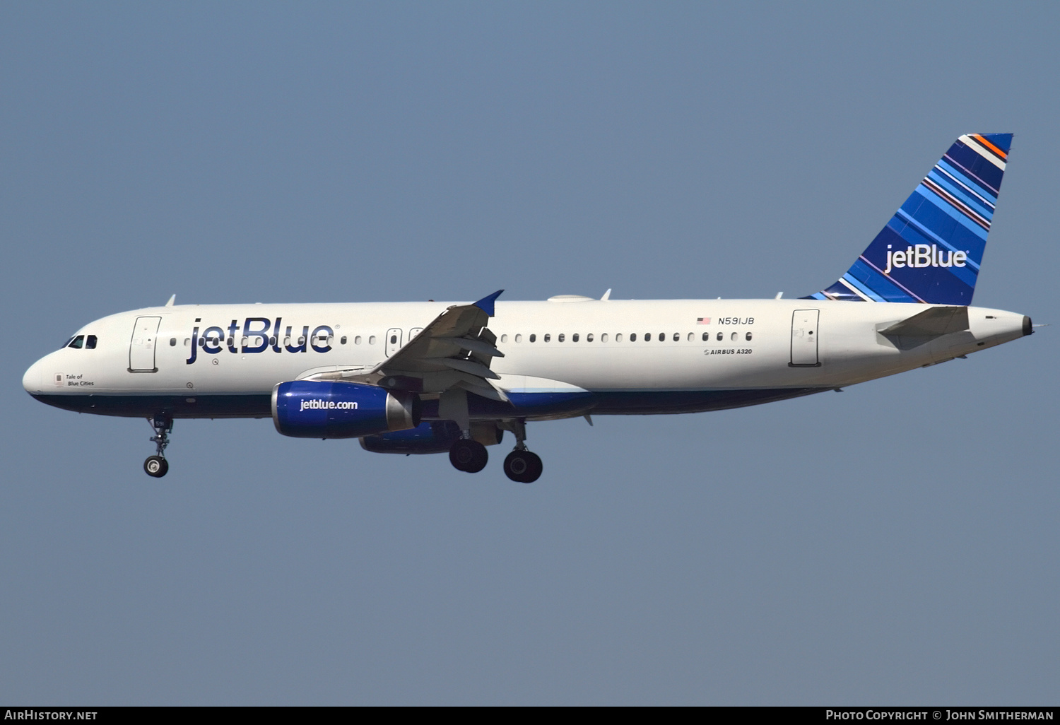 Aircraft Photo of N591JB | Airbus A320-232 | JetBlue Airways | AirHistory.net #247929