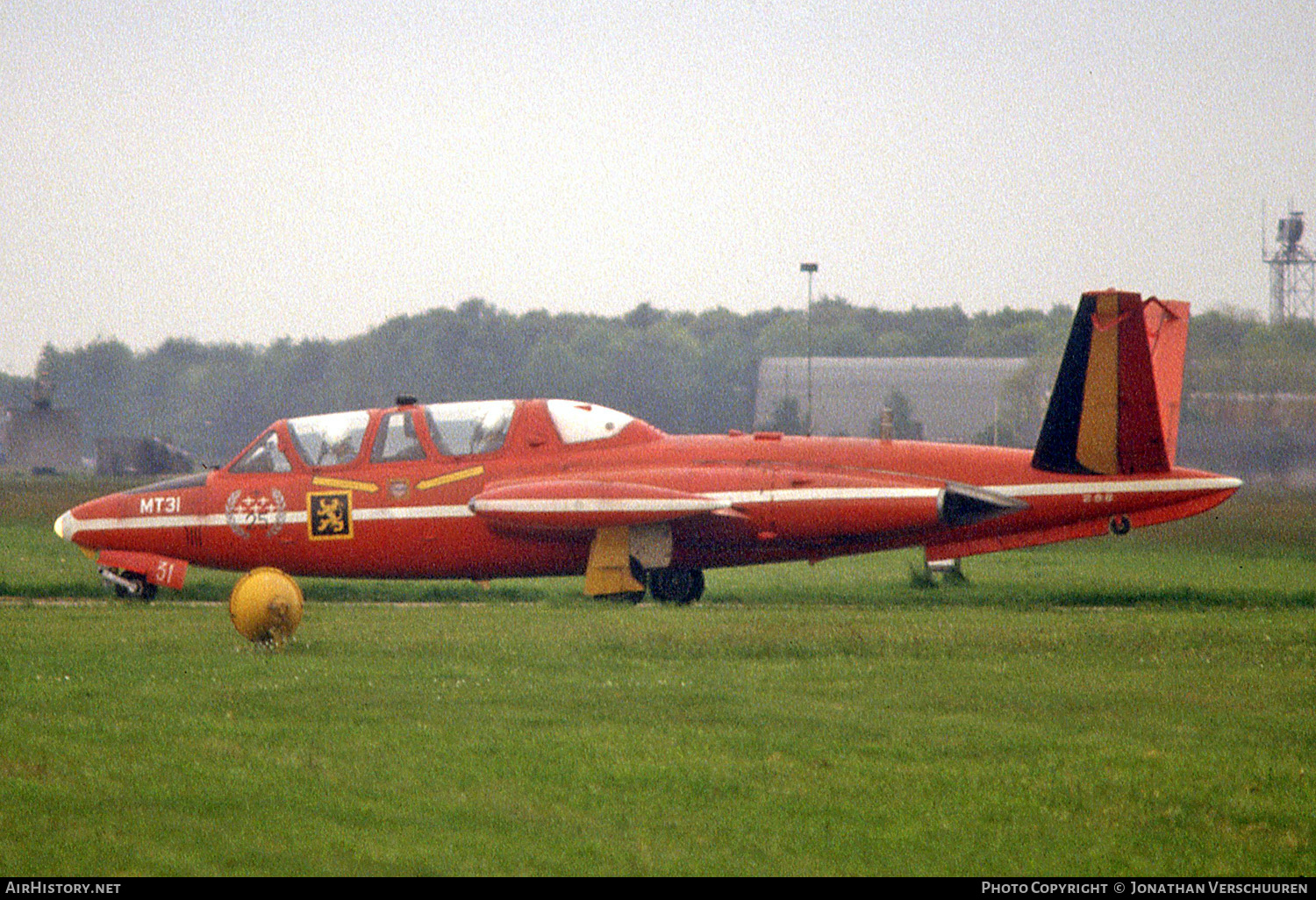 Aircraft Photo of MT31 | Fouga CM-170R Magister | Belgium - Air Force | AirHistory.net #247992