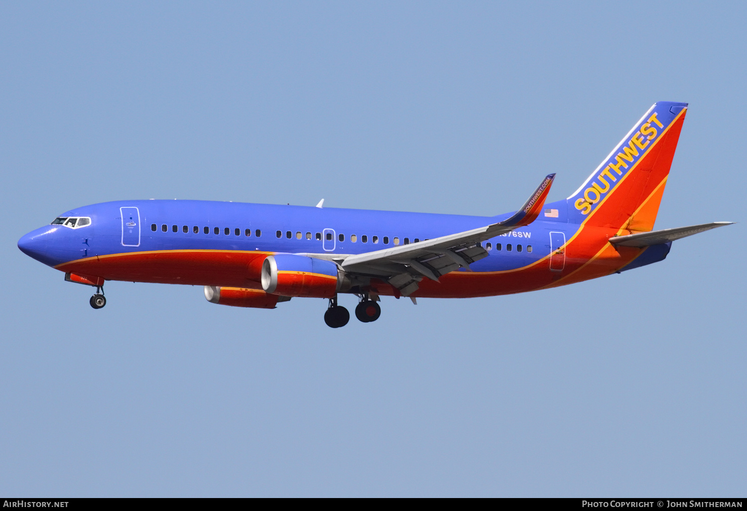 Aircraft Photo of N376SW | Boeing 737-3H4 | Southwest Airlines | AirHistory.net #248002