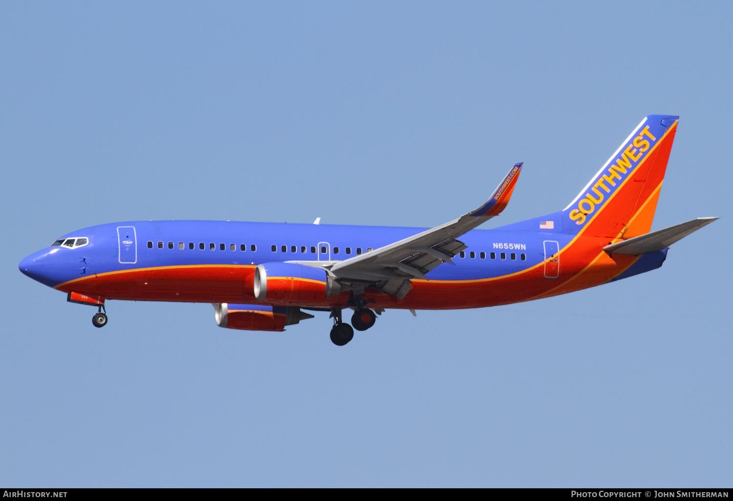 Aircraft Photo of N655WN | Boeing 737-3H4 | Southwest Airlines | AirHistory.net #248013