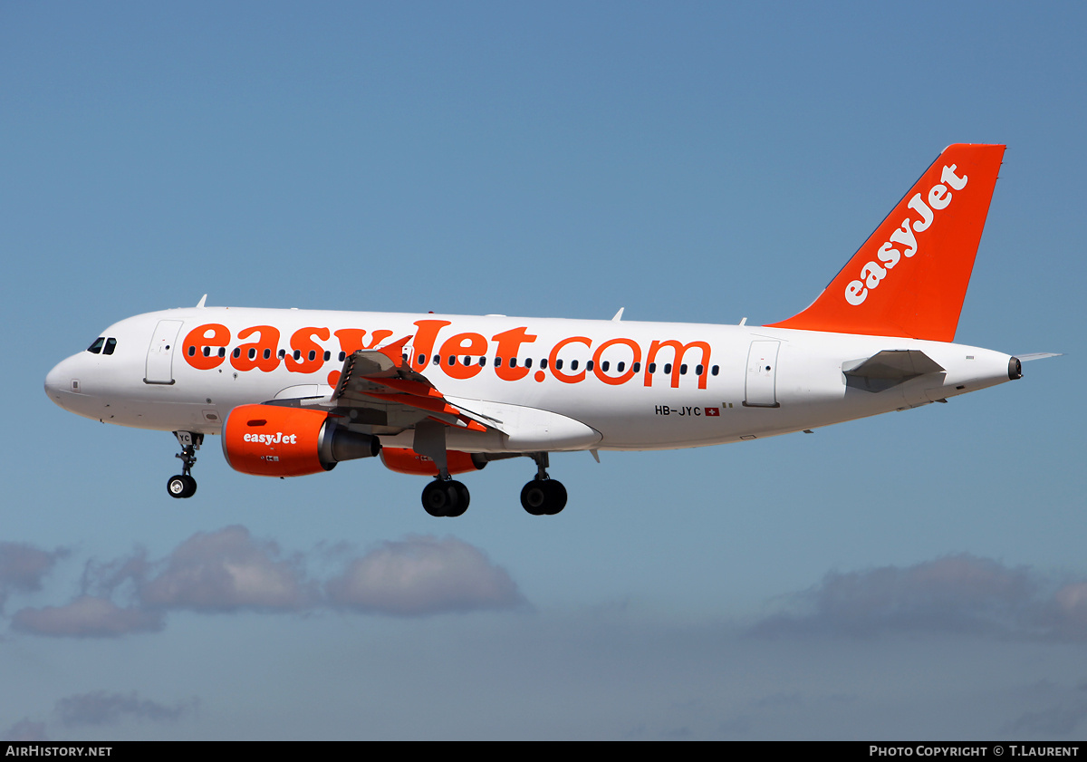 Aircraft Photo of HB-JYC | Airbus A319-111 | EasyJet | AirHistory.net #248031
