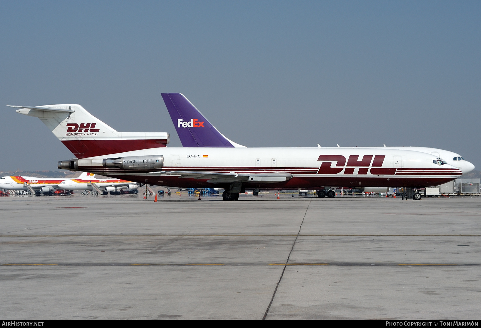 Aircraft Photo of EC-IFC | Boeing 727-277/Adv(F) | DHL Worldwide Express | AirHistory.net #248038