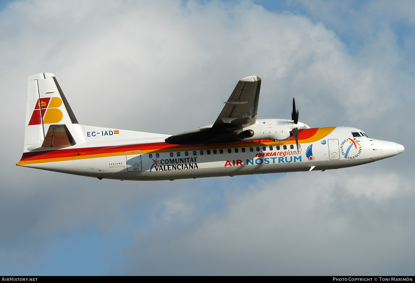 Aircraft Photo of EC-IAD | Fokker 50 | Iberia Regional | AirHistory.net #248081