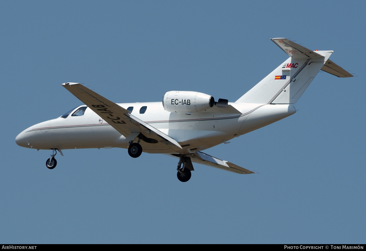 Aircraft Photo of EC-IAB | Cessna 525 CitationJet | MAC Aviation | AirHistory.net #248084