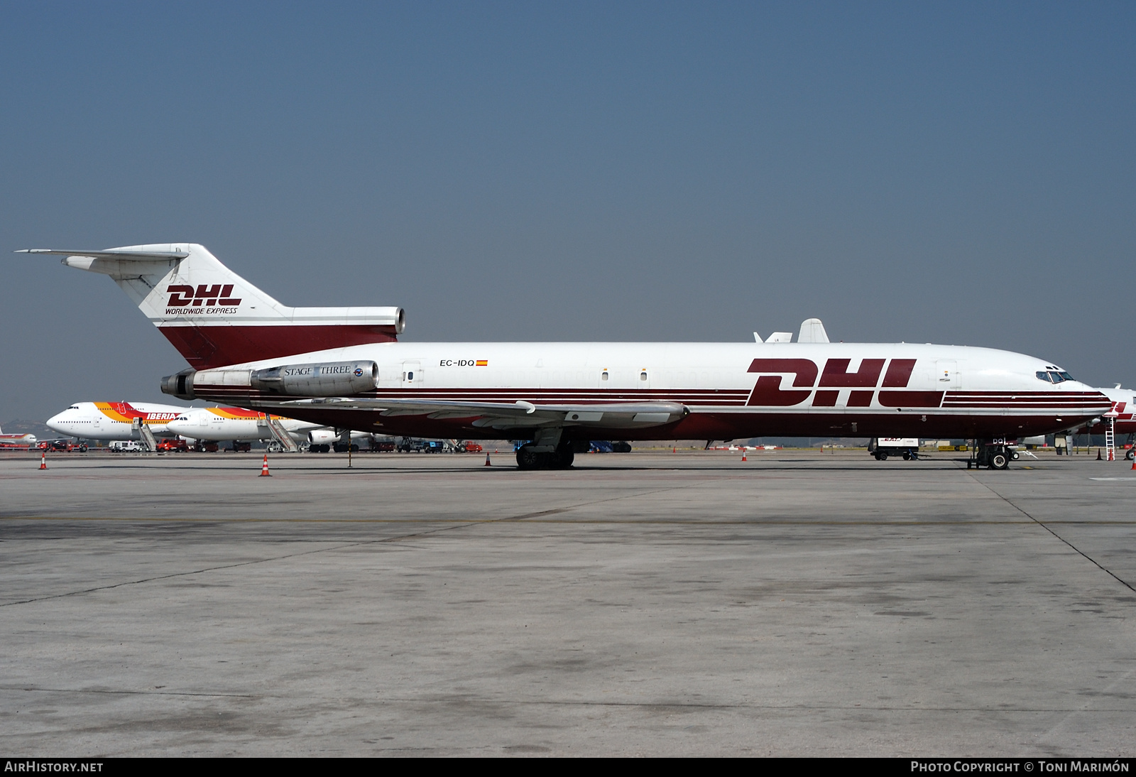 Aircraft Photo of EC-IDQ | Boeing 727-223(F) | DHL Worldwide Express | AirHistory.net #248102