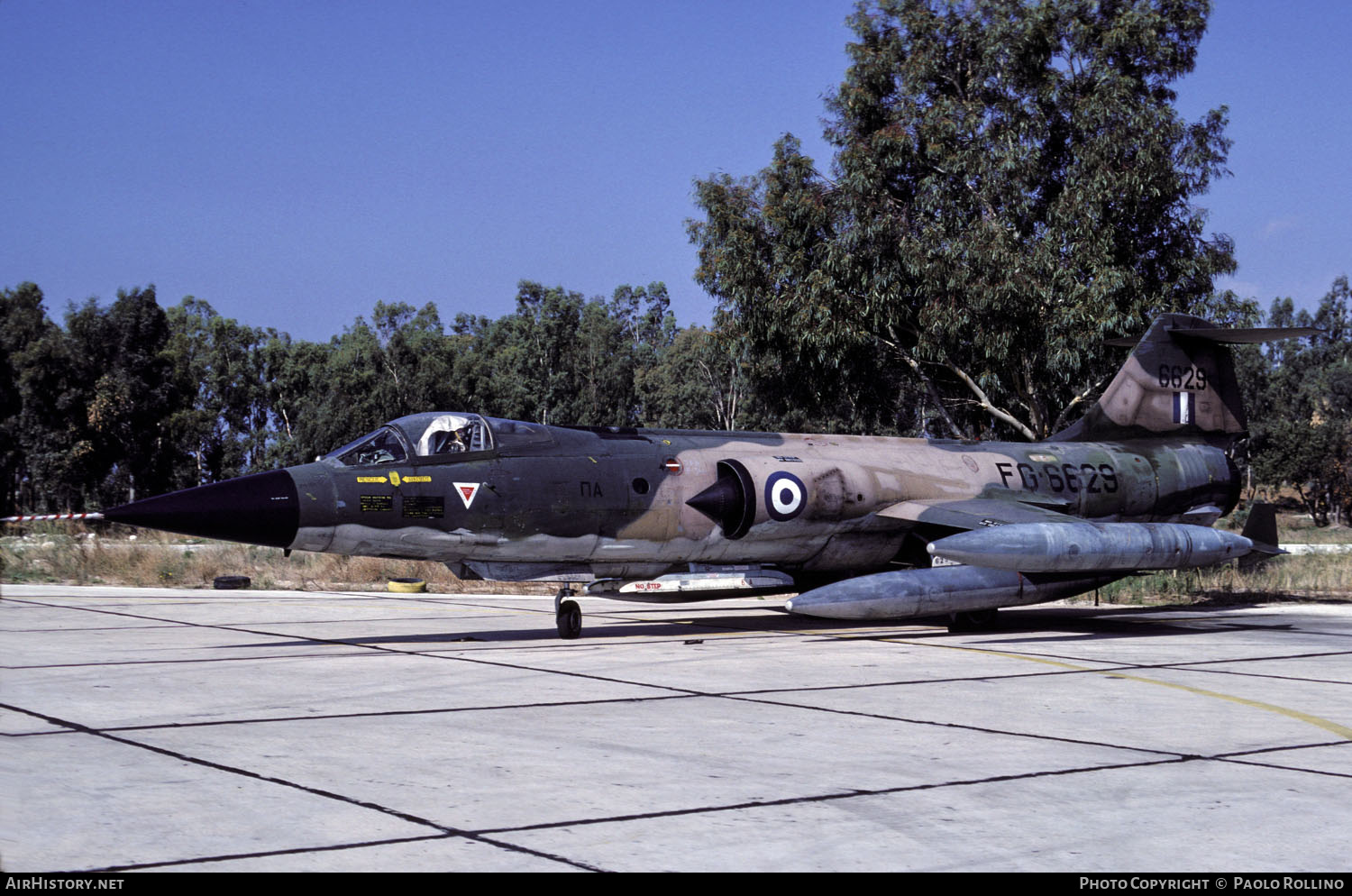 Aircraft Photo of 6629 | Lockheed RF-104G Starfighter | Greece - Air Force | AirHistory.net #248220