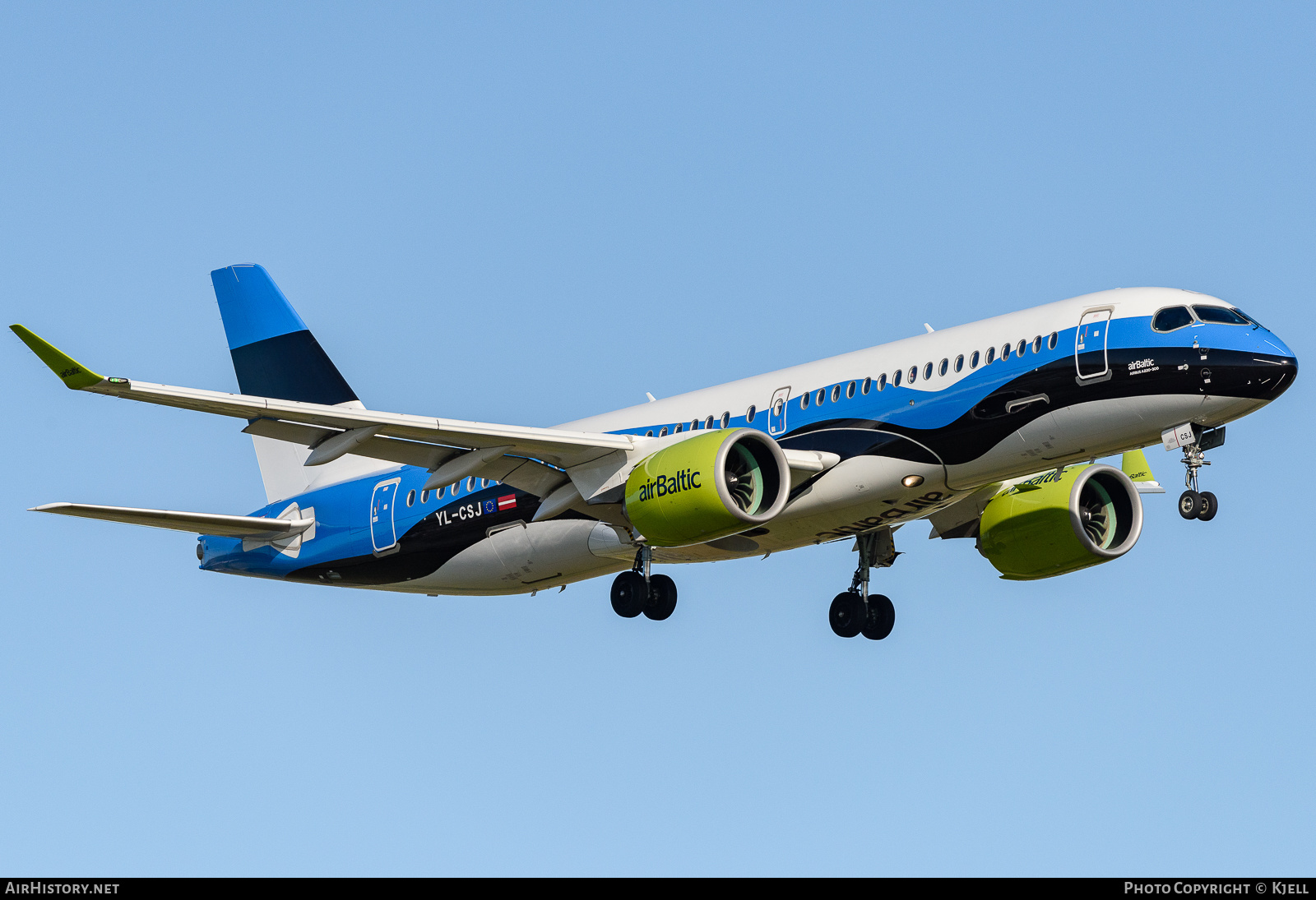 Aircraft Photo of YL-CSJ | Airbus A220-371 (BD-500-1A11) | AirBaltic | AirHistory.net #248252