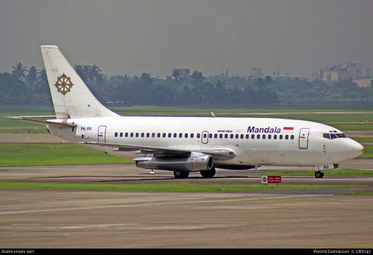 Aircraft Photo of PK-RII | Boeing 737-2E7/Adv | Mandala Airlines | AirHistory.net #248274