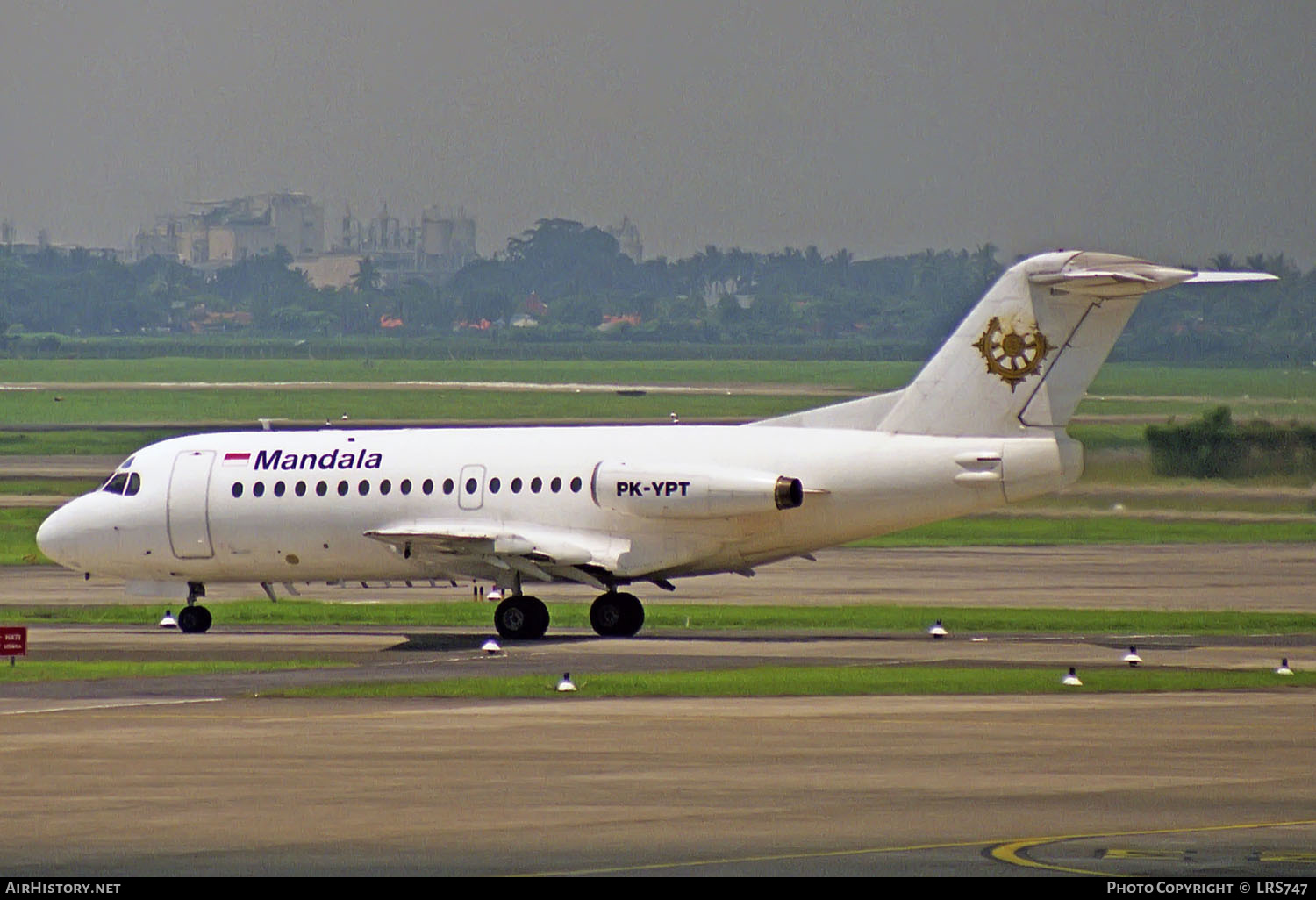 Aircraft Photo of PK-YPT | Fokker F28-3000 Fellowship | Mandala Airlines | AirHistory.net #248277