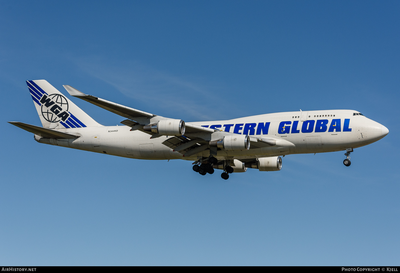 Aircraft Photo of N344KD | Boeing 747-446(BCF) | Western Global Airlines - WGA | AirHistory.net #248280