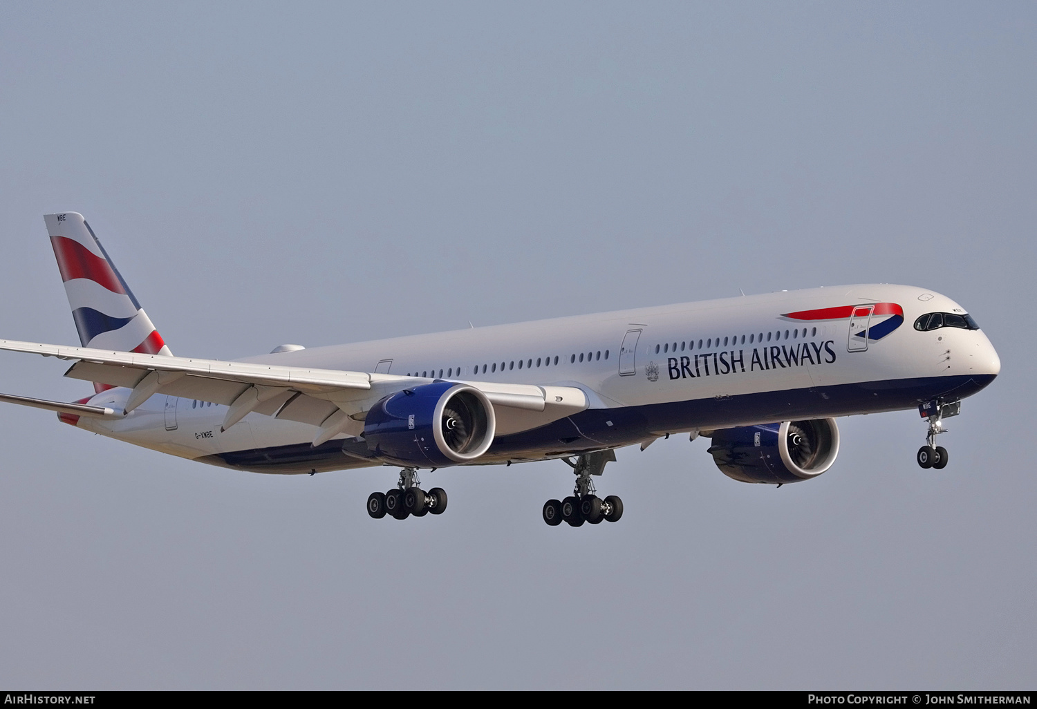 Aircraft Photo of G-XWBE | Airbus A350-1041 | British Airways | AirHistory.net #248281
