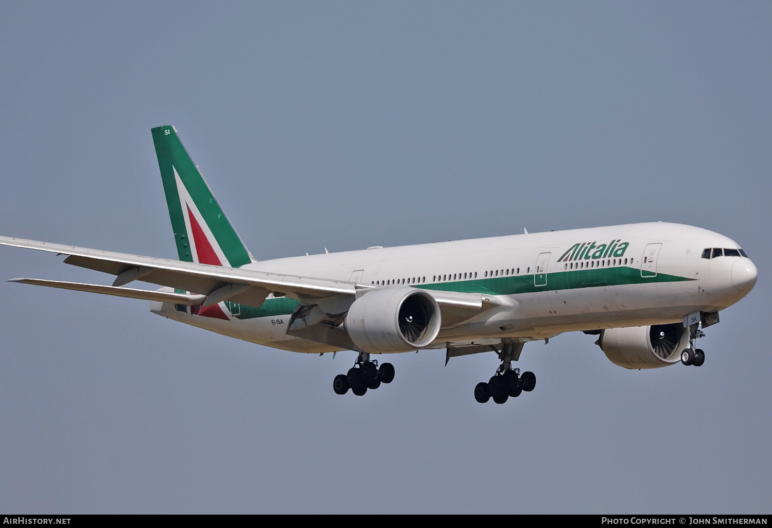 Aircraft Photo of EI-ISA | Boeing 777-243/ER | Alitalia | AirHistory.net #248292