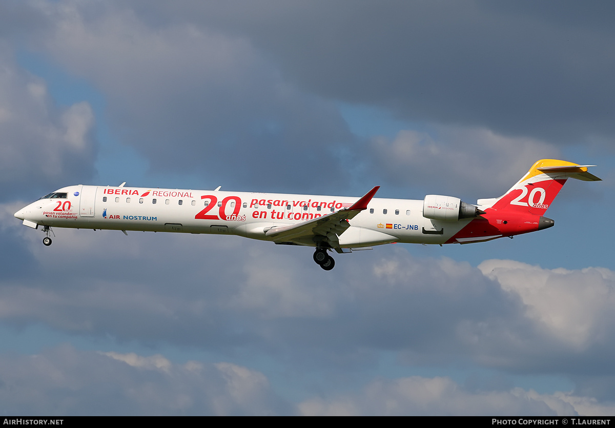 Aircraft Photo of EC-JNB | Bombardier CRJ-900 (CL-600-2D24) | Iberia Regional | AirHistory.net #248334