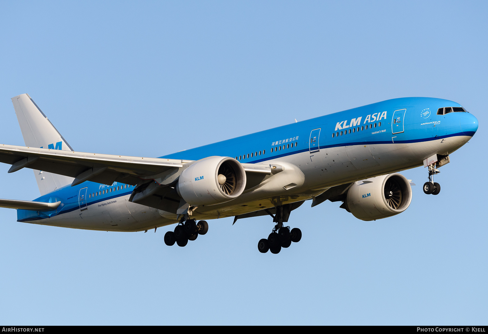 Aircraft Photo of PH-BQH | Boeing 777-206/ER | KLM Asia | AirHistory.net #248357