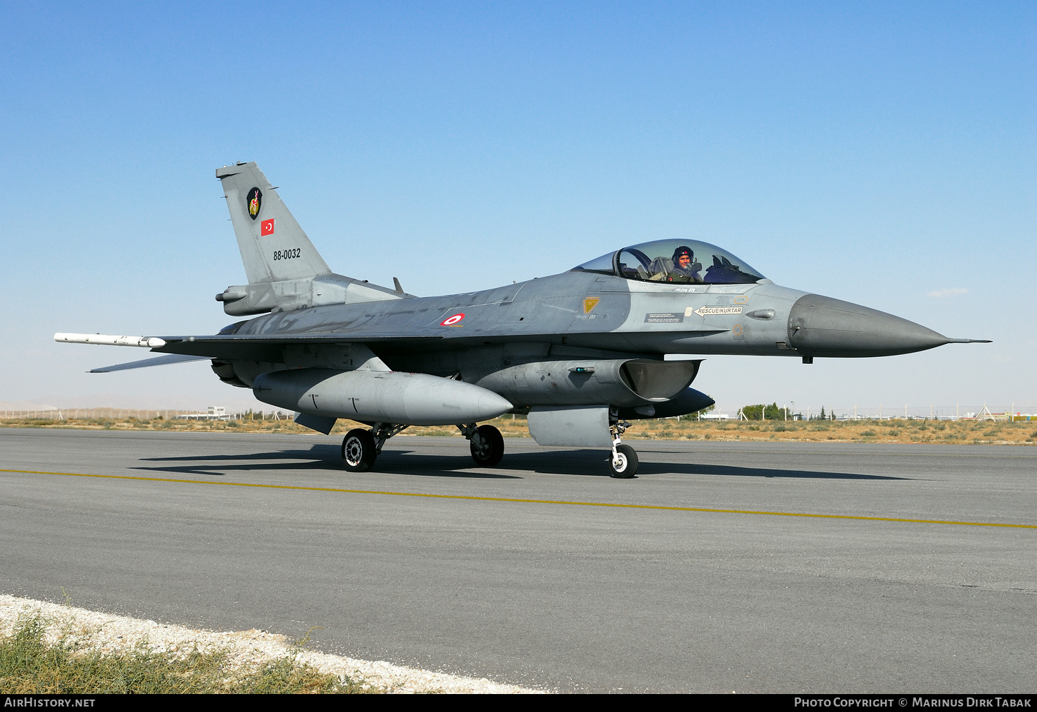 Aircraft Photo of 88-0032 | General Dynamics F-16C Fighting Falcon | Turkey - Air Force | AirHistory.net #248377
