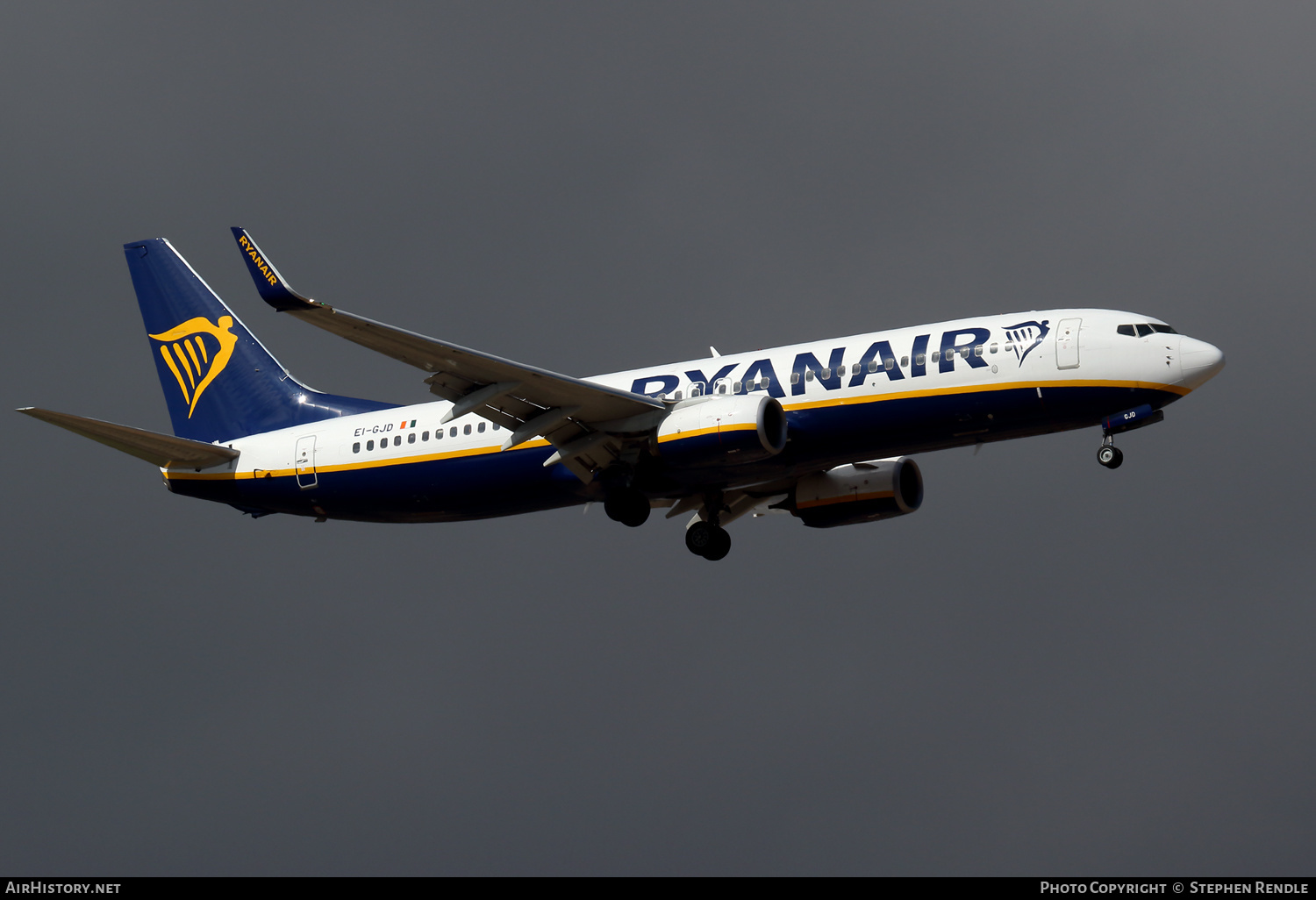 Aircraft Photo of EI-GJD | Boeing 737-800 | Ryanair | AirHistory.net #248388