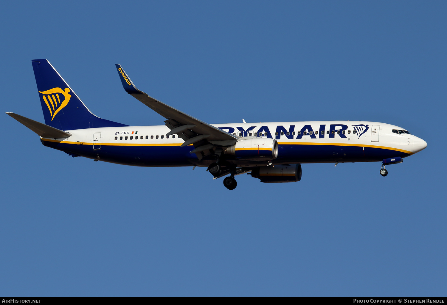 Aircraft Photo of EI-EBS | Boeing 737-8AS | Ryanair | AirHistory.net #248393