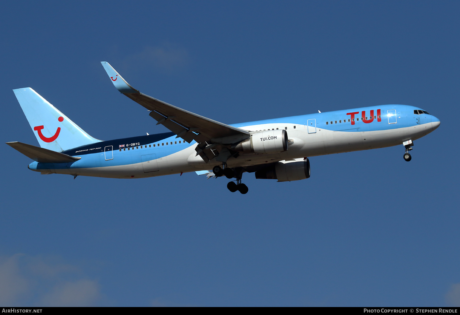 Aircraft Photo of G-OBYG | Boeing 767-304/ER | TUI | AirHistory.net #248430