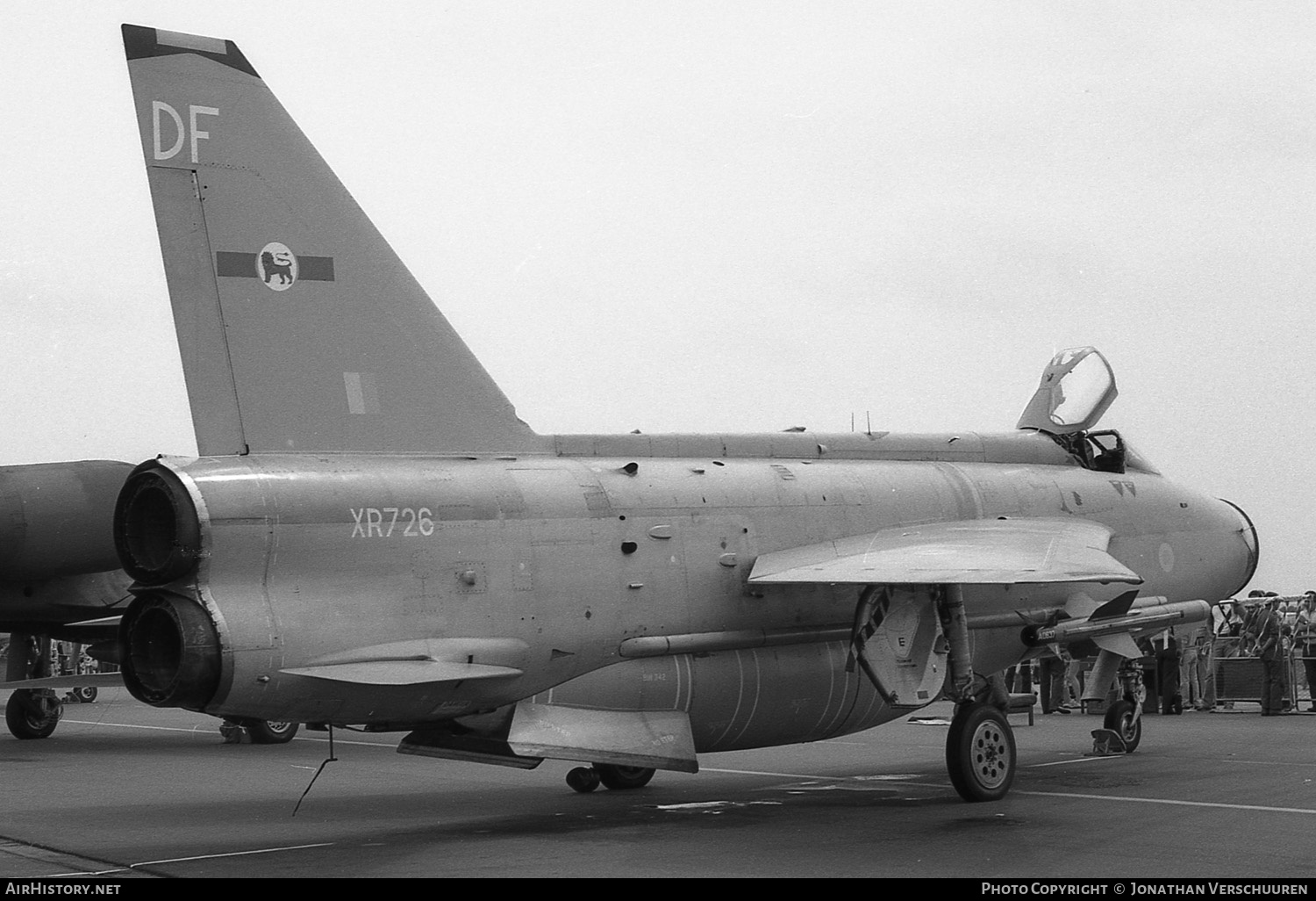 Aircraft Photo of XR726 | English Electric Lightning F6 | UK - Air Force | AirHistory.net #248431