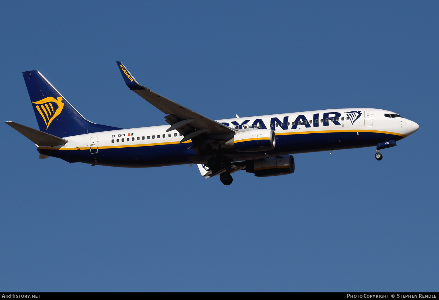 Aircraft Photo of EI-EMD | Boeing 737-8AS | Ryanair | AirHistory.net #248440
