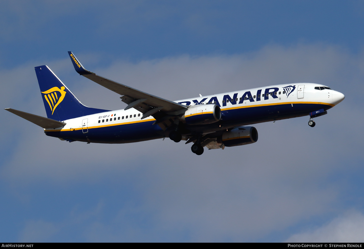 Aircraft Photo of EI-EFJ | Boeing 737-8AS | Ryanair | AirHistory.net #248442