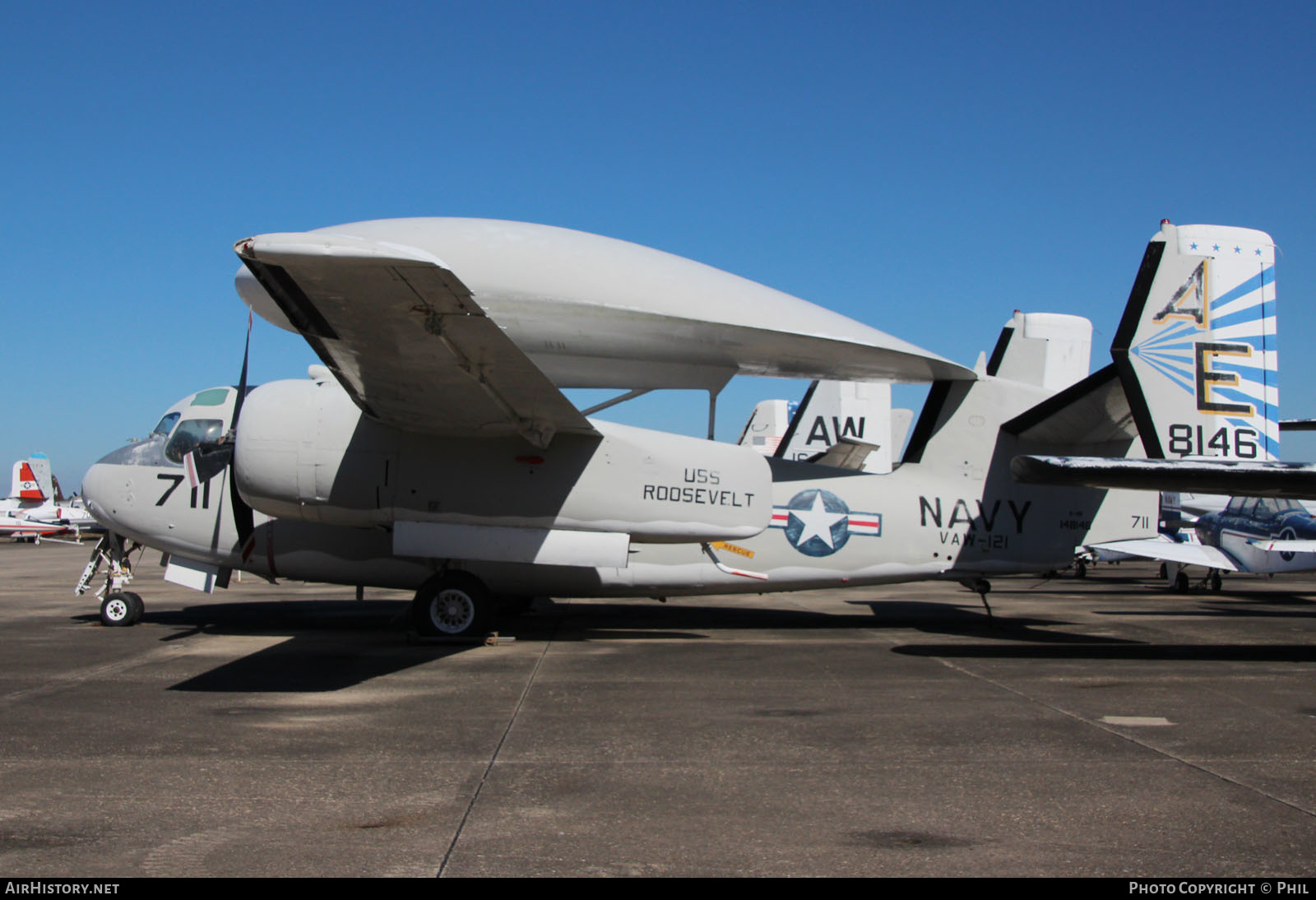 Aircraft Photo of 148146 / 8146 | Grumman E-1B Tracer (G-117/WF-2) | USA - Navy | AirHistory.net #248455