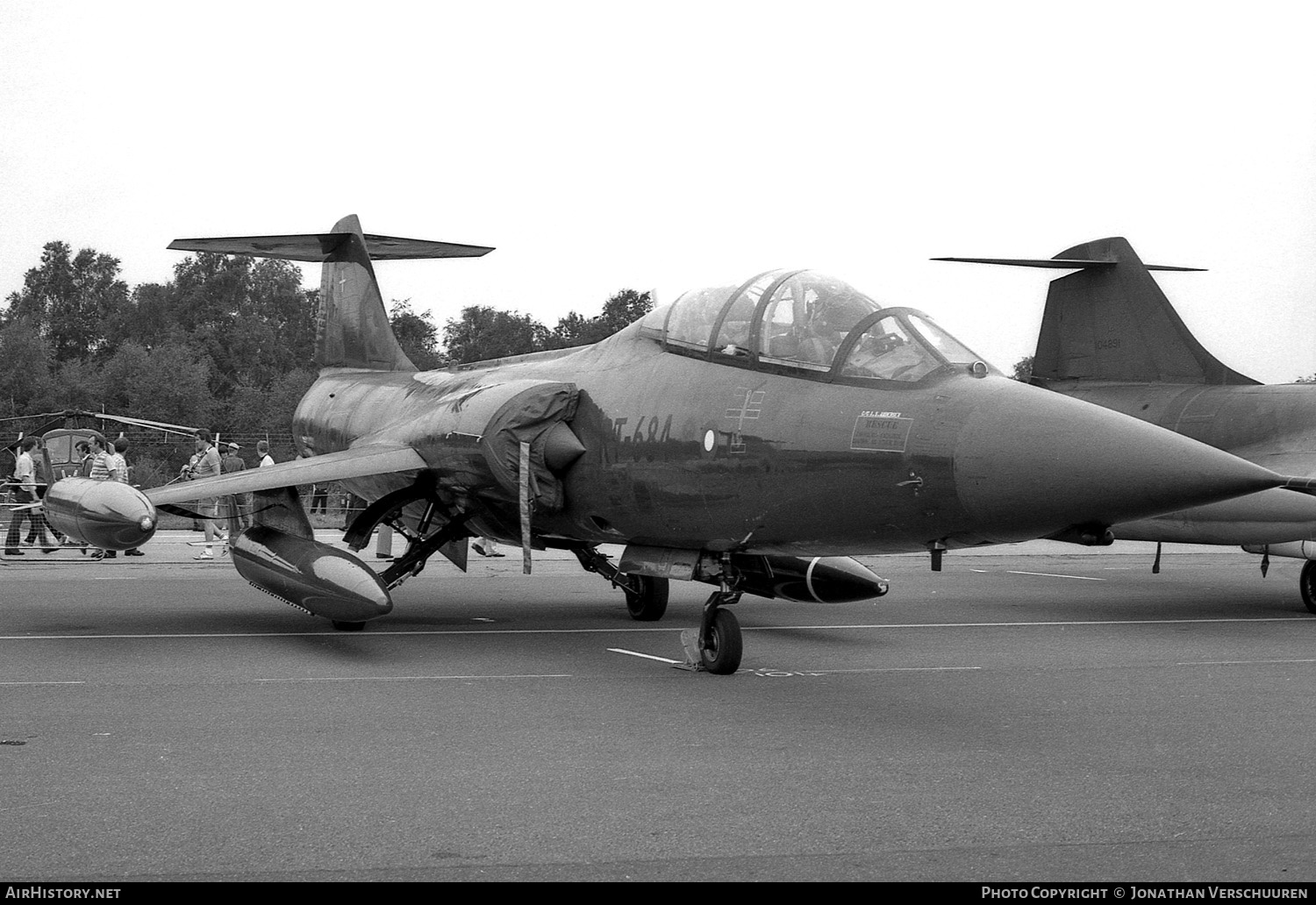 Aircraft Photo of RT-684 | Lockheed TF-104G Starfighter | Denmark - Air Force | AirHistory.net #248472