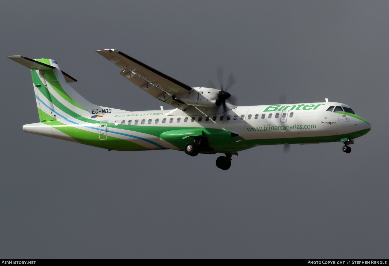 Aircraft Photo of EC-NDD | ATR ATR-72-600 (ATR-72-212A) | Binter Canarias | AirHistory.net #248498