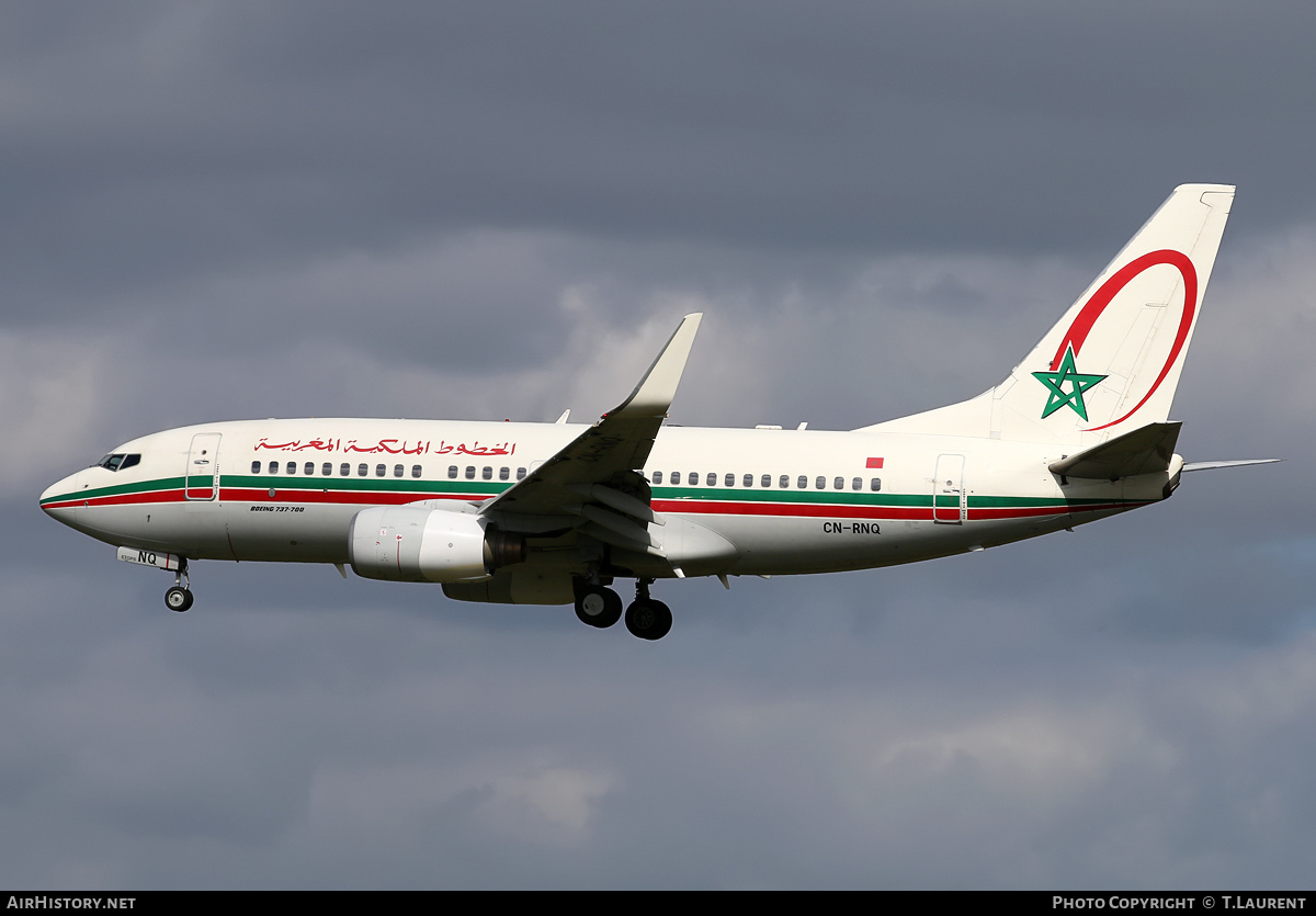 Aircraft Photo of CN-RNQ | Boeing 737-7B6 | Royal Air Maroc - RAM | AirHistory.net #248528