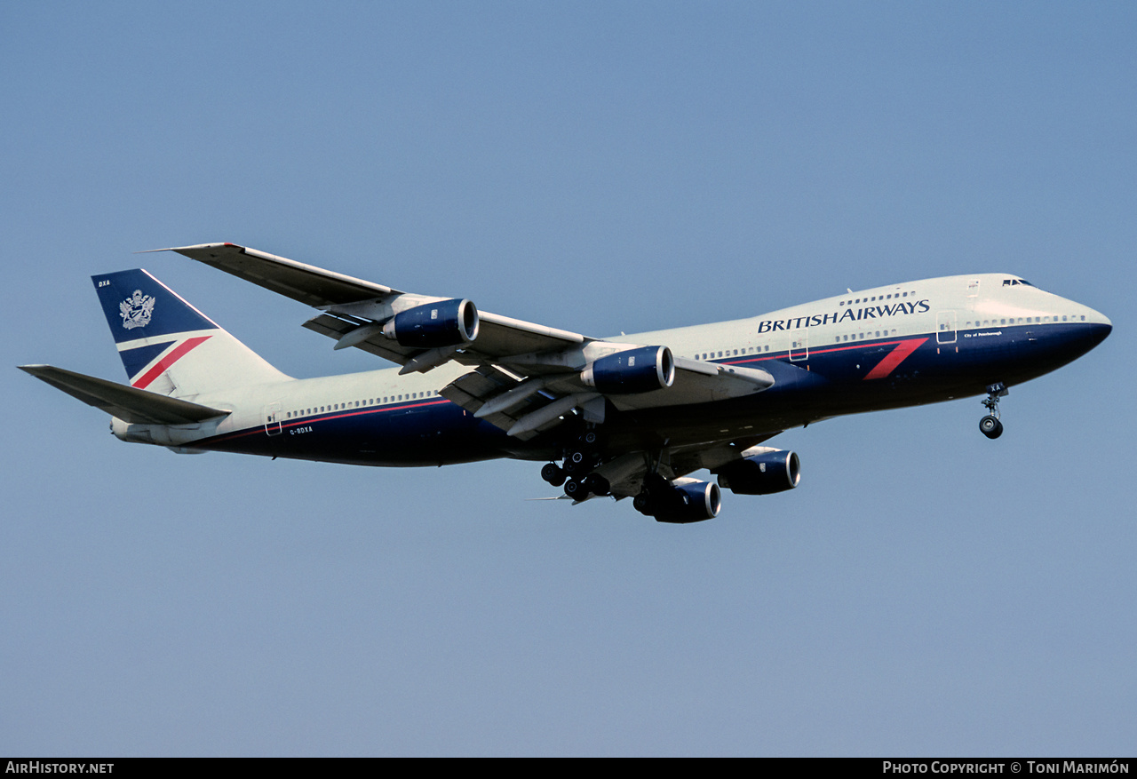 Aircraft Photo of G-BDXA | Boeing 747-236B | British Airways | AirHistory.net #248584