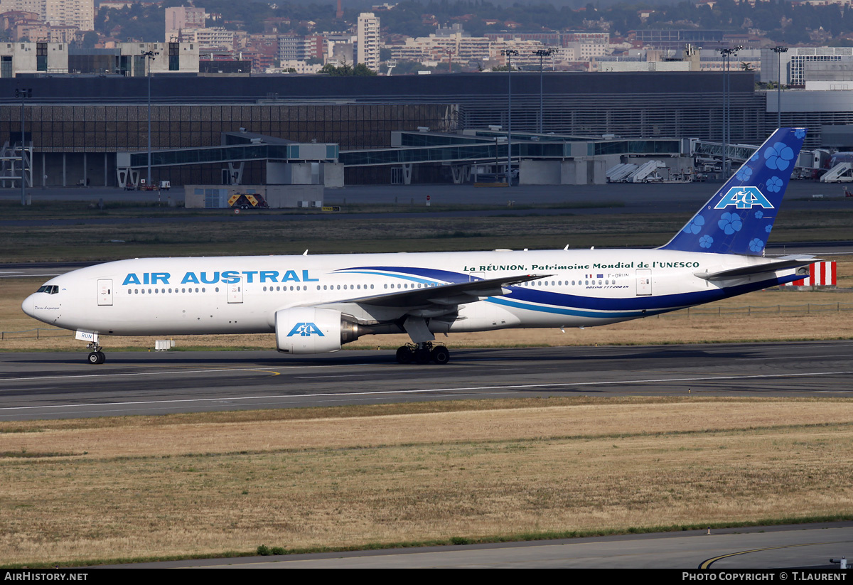Aircraft Photo of F-ORUN | Boeing 777-2Q8/ER | Air Austral | AirHistory.net #248639