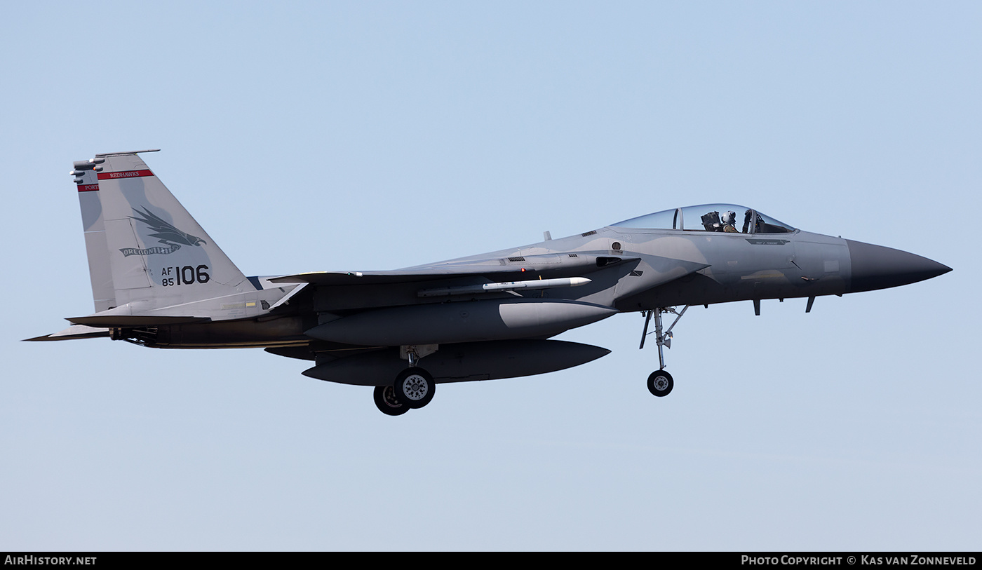 Aircraft Photo of 85-0106 / AF85-106 | McDonnell Douglas F-15C Eagle | USA - Air Force | AirHistory.net #248691