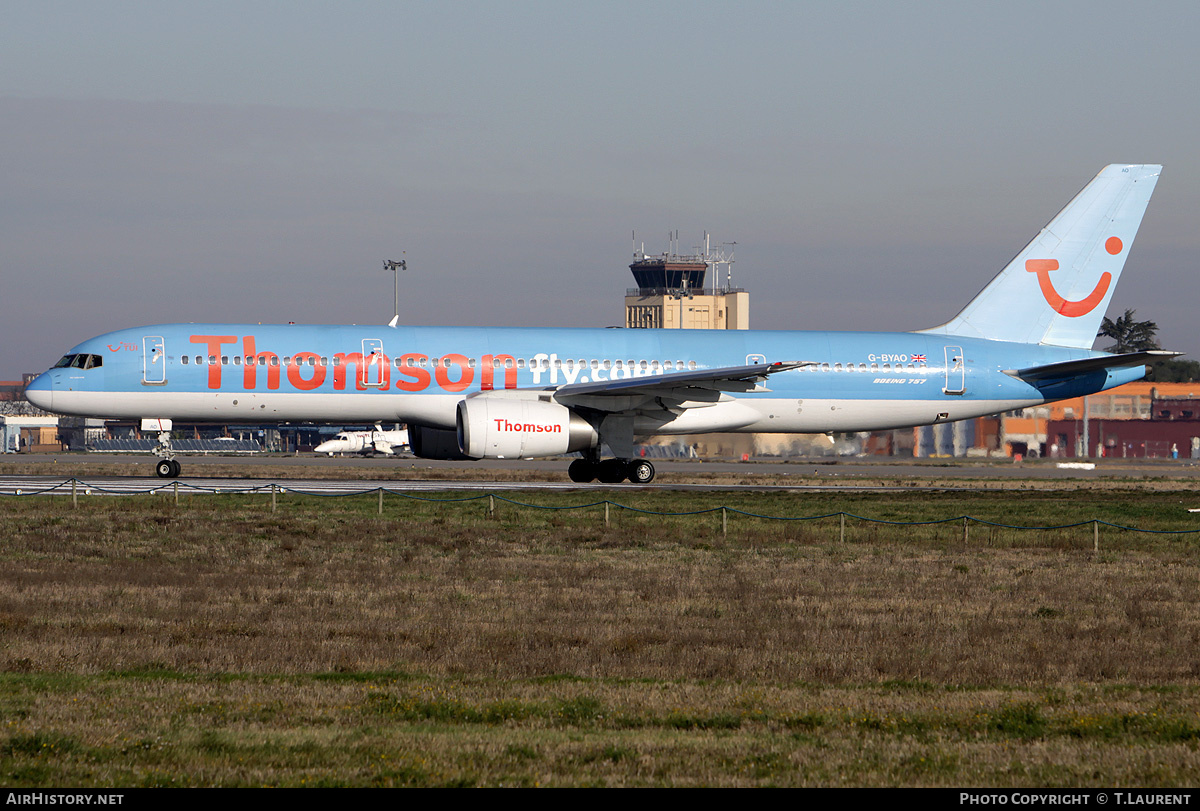 Aircraft Photo of G-BYAO | Boeing 757-204 | Thomsonfly | AirHistory.net #248696
