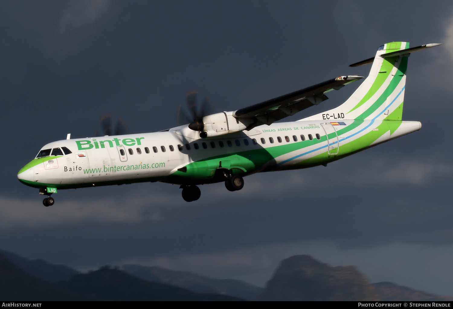 Aircraft Photo of EC-LAD | ATR ATR-72-500 (ATR-72-212A) | Binter Canarias | AirHistory.net #248757