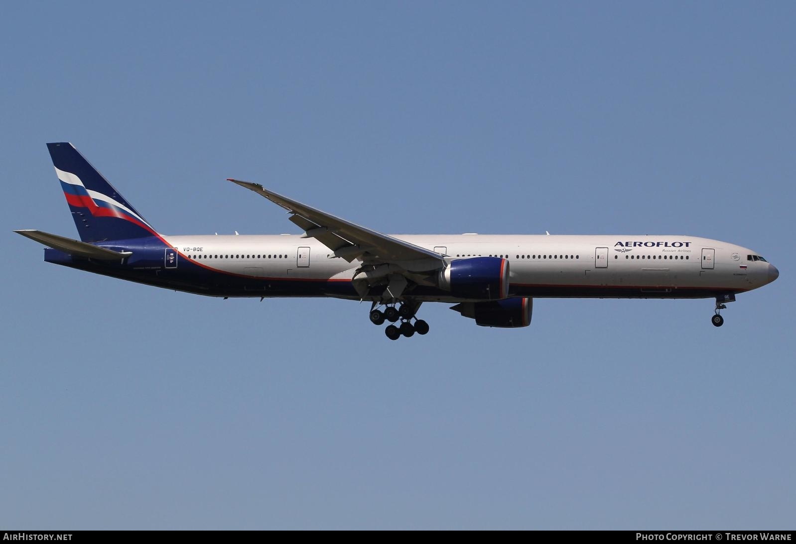 Aircraft Photo of VQ-BQE | Boeing 777-3M0/ER | Aeroflot - Russian Airlines | AirHistory.net #248798