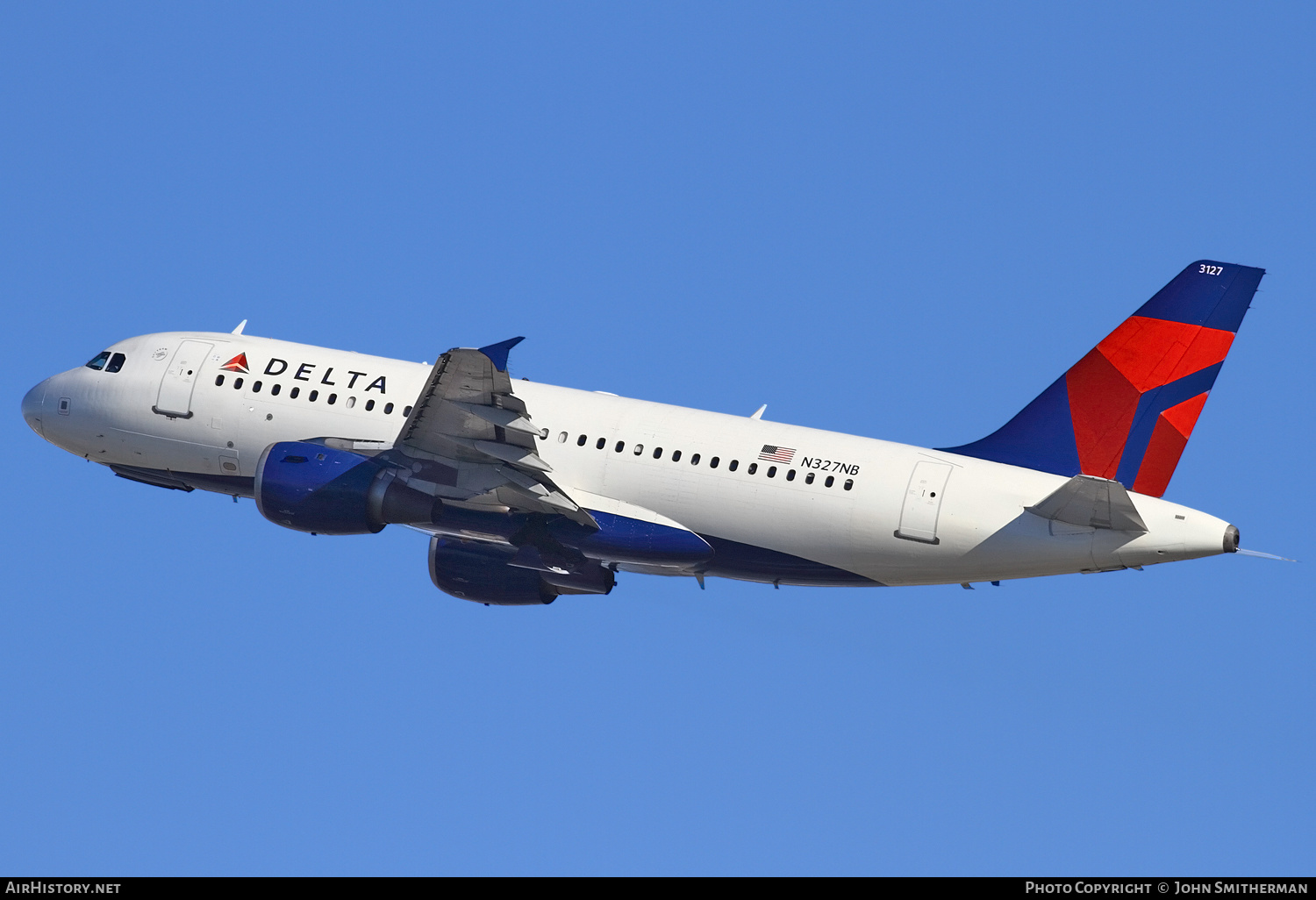 Aircraft Photo of N327NB | Airbus A319-114 | Delta Air Lines | AirHistory.net #248822