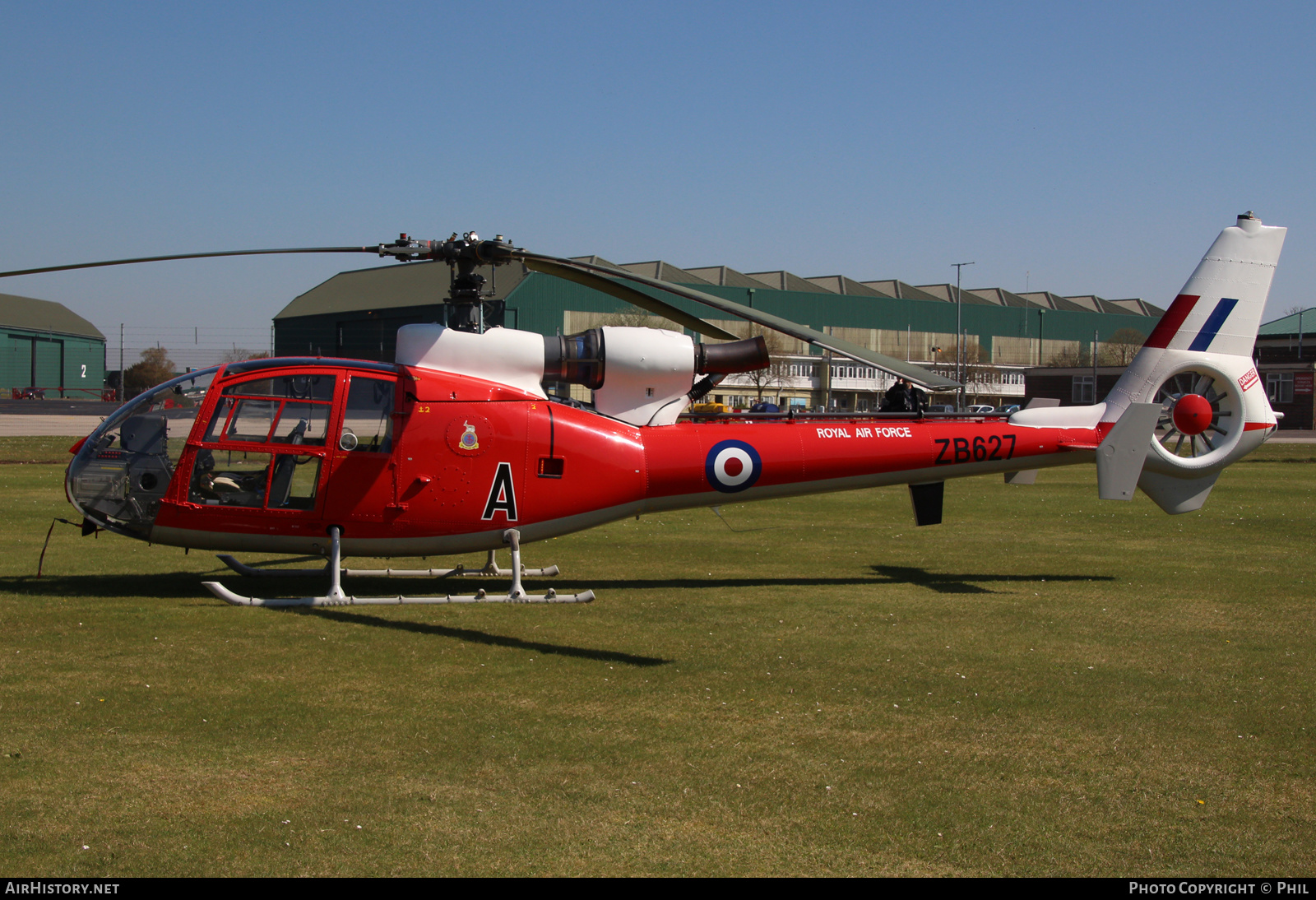 Aircraft Photo of G-CBSK / ZB627 | Aerospatiale SA-341D Gazelle HT3 | UK - Air Force | AirHistory.net #248851