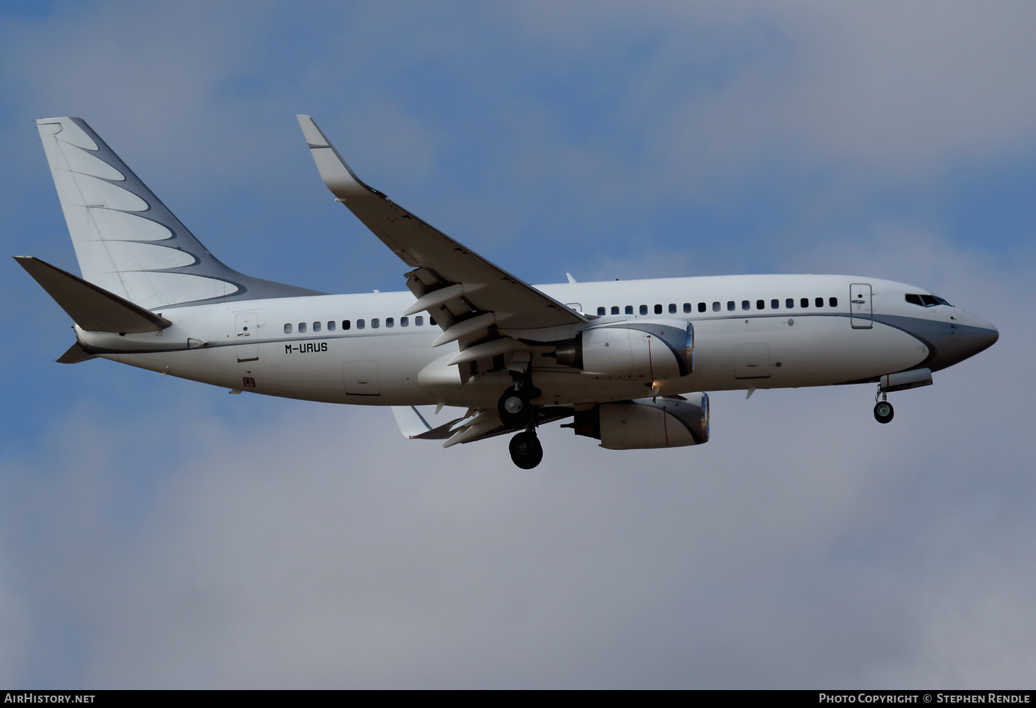 Aircraft Photo of M-URUS | Boeing 737-7GC BBJ | AirHistory.net #248853