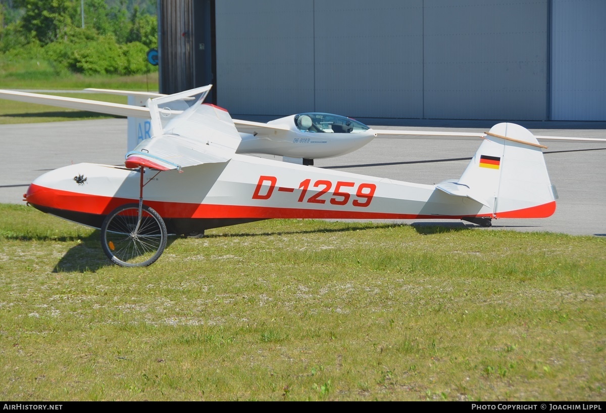 Aircraft Photo of D-1259 | Scheibe L-Spatz 55 | AirHistory.net #248905