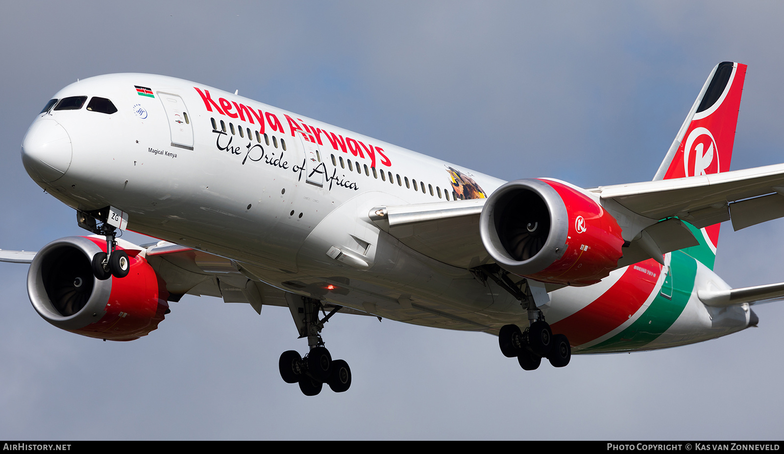Aircraft Photo of 5Y-KZG | Boeing 787-8 Dreamliner | Kenya Airways | AirHistory.net #249010