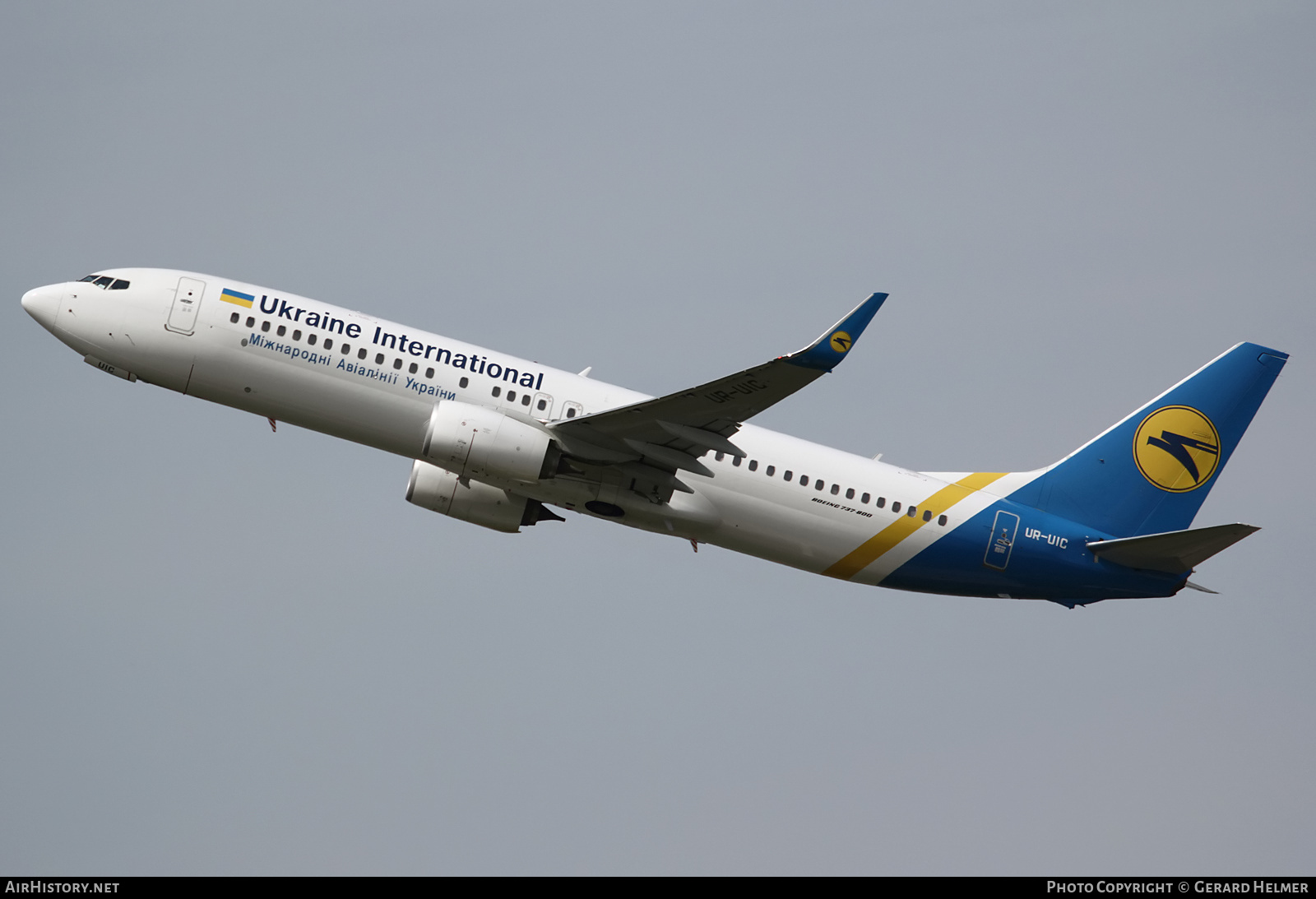 Aircraft Photo of UR-UIC | Boeing 737-800 | Ukraine International Airlines | AirHistory.net #249025