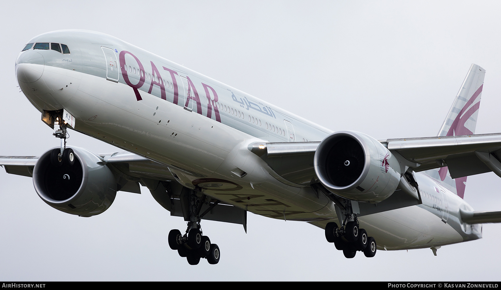 Aircraft Photo of A7-BAJ | Boeing 777-3DZ/ER | Qatar Airways | AirHistory.net #249031