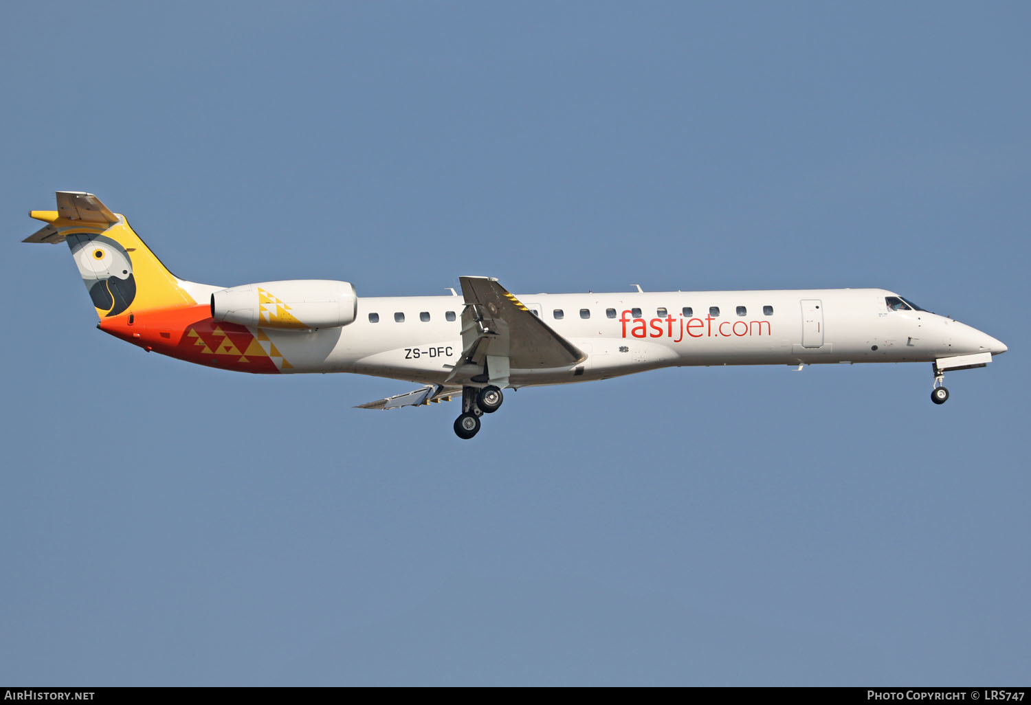 Aircraft Photo of ZS-DFC | Embraer ERJ-145MP (EMB-145MP) | Fastjet | AirHistory.net #249043