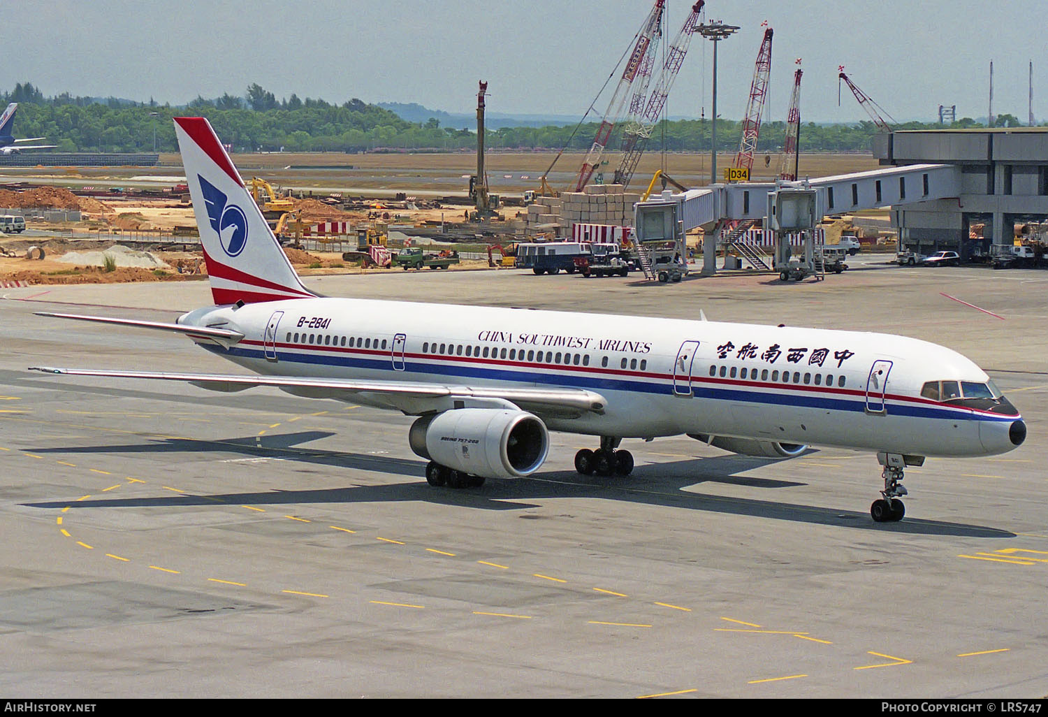 Aircraft Photo of B-2841 | Boeing 757-2Z0 | China Southwest Airlines | AirHistory.net #249066