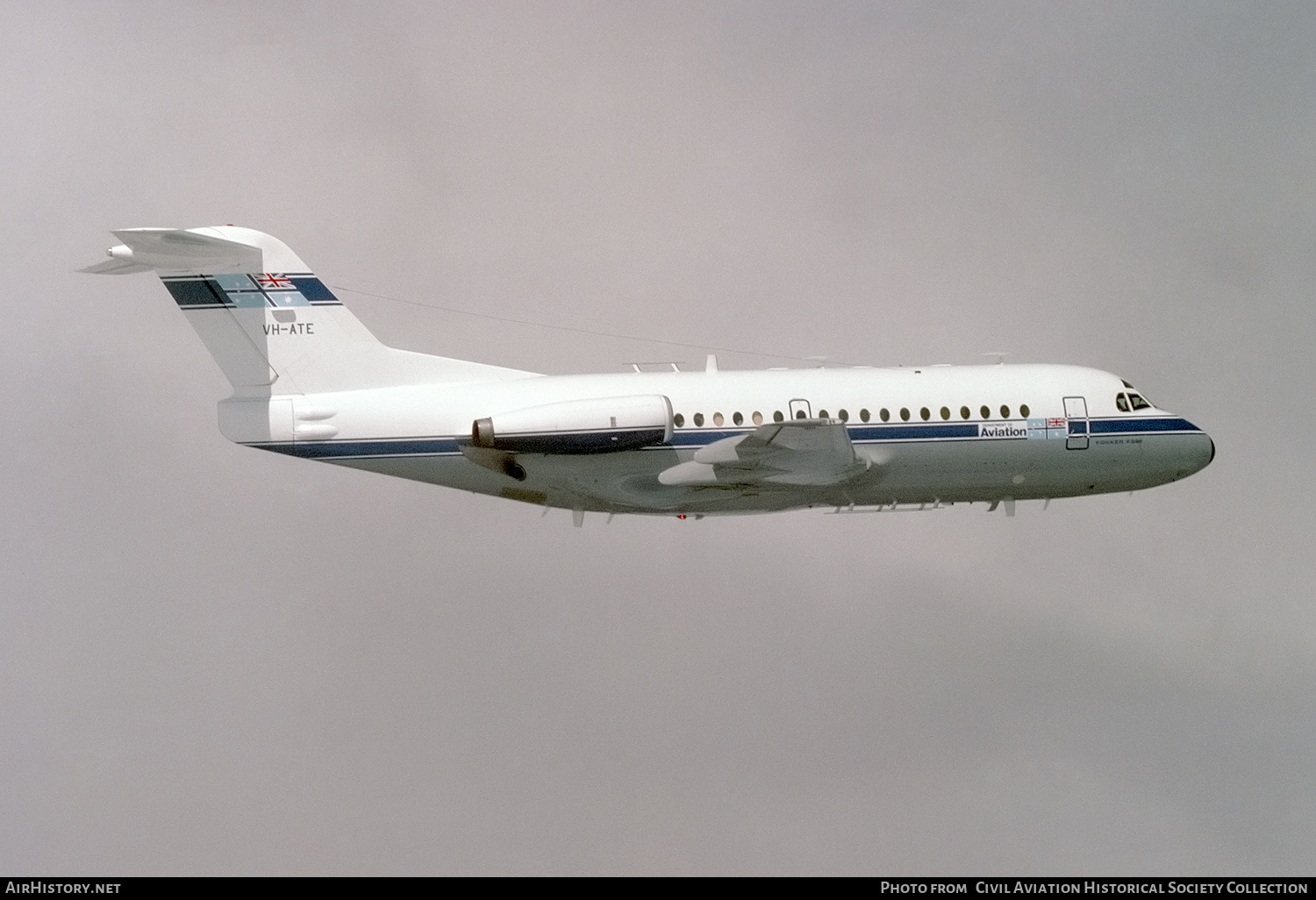 Aircraft Photo of VH-ATE | Fokker F28-1000 Fellowship | Department of Aviation | AirHistory.net #249092