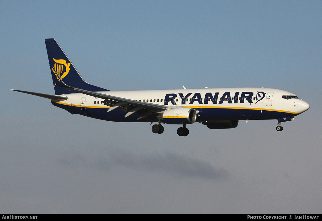 Aircraft Photo of EI-DWS | Boeing 737-8AS | Ryanair | AirHistory.net #249169