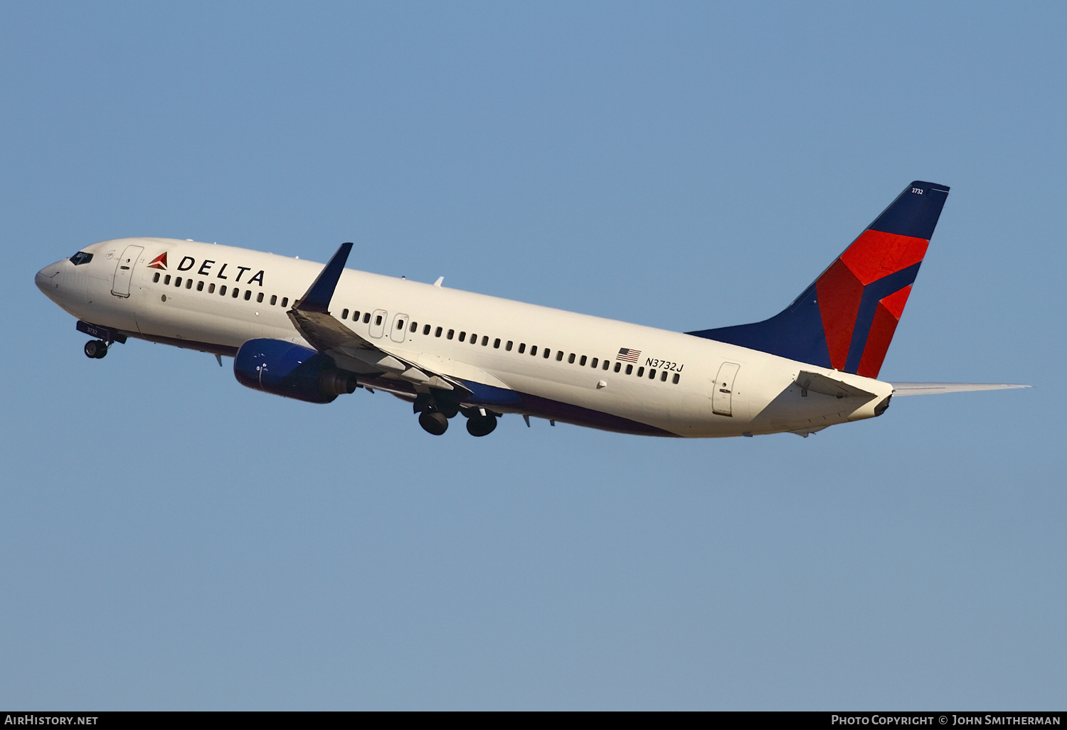 Aircraft Photo of N3732J | Boeing 737-832 | Delta Air Lines | AirHistory.net #249249