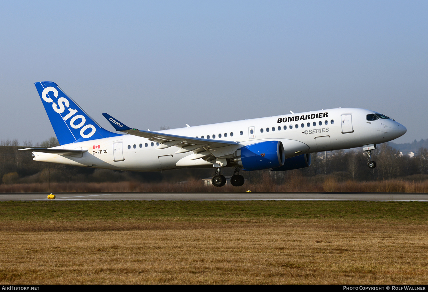 Aircraft Photo of C-FFCO | Bombardier CSeries CS100 (BD-500-1A10) | Bombardier | AirHistory.net #249302