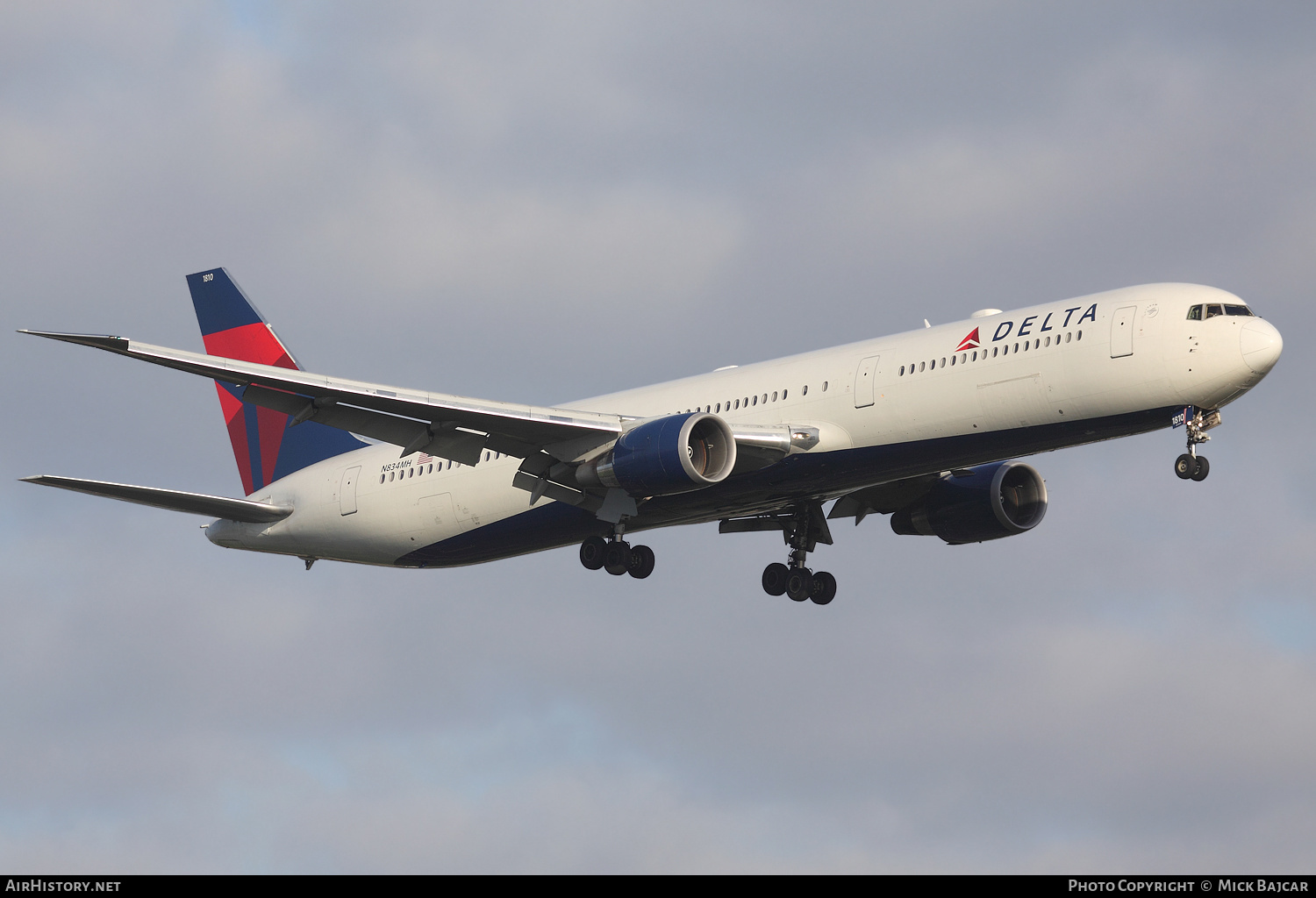 Aircraft Photo of N834MH | Boeing 767-432/ER | Delta Air Lines | AirHistory.net #249338